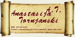Anastasija Tornjanski vizit kartica